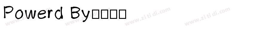 Powerd By字体转换